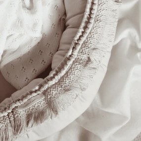 Hniezdo pre bábätko Boho púdrovo ružová