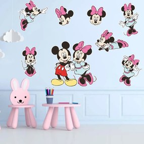 Veselá Stena Samolepka na stenu na stenu Mickey a Minnie