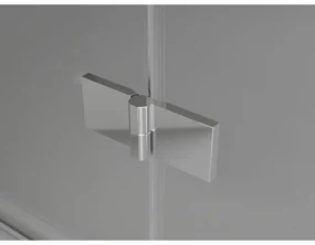Mexen Lunar L Duo výklopný sprchový kút 95 x 75 cm, 8mm číre sklo, chrómový profil, 834L-095L-075P-01-00