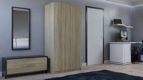 Šatníková skriňa Malva 90 cm dub sonoma