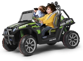 PegPerego Elektrické autíčko - POLARIS RANGER RZR 24V - ZELENÁ - MOTOR - 2 x 340 W - BATÉRIA - 24V / 12Ah  - 2023