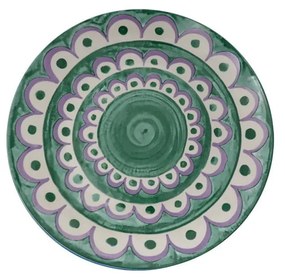 Zelené dezertné porcelánové taniere v súprave 6 ks ø 19,5 cm Tangeri green – Villa Altachiara