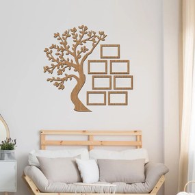 drevo zivota Drevený rodostrom so 7 fotorámikmi Farebný vzor: Orech, Veľkosť fotoramčiků: 50x70
