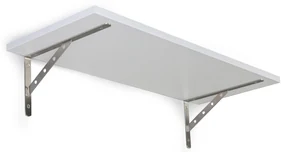 Nástenná polica, pevná, 800 x 320 mm, biela