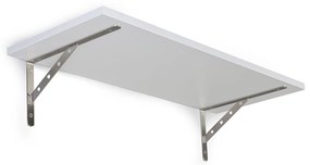 Nástenná polica, pevná, 800 x 320 mm, biela