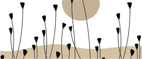 Obraz - Grafická lúka N⁰2 (120x50 cm)