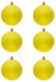 DECOLED Plastová guľa, 10 cm, jablkovo zelená, 6x lesklá