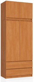 Skriňa s nadstavcom S 90 cm 2D 2SZ CLP olcha