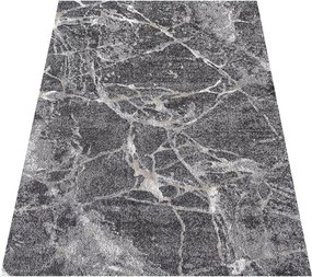 DY Sivý koberec s mramorovým vzorom Panamero 25 Rozmer: 60x100 cm
