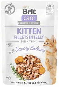 Kapsička pre mačky Brit Care Savory Salmon for Kitten Jelly 85 g