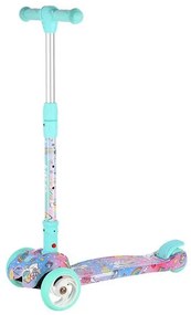 Detská trojkolesová kolobežka NILS Fun HLB15A Mint s LED