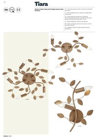 Redo 02-980 - Prisadený luster TIARA 5xE14/28W/230V