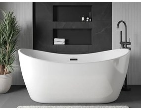 Mexen X-Wall-NR, polička na zapustenie pod obklad bez goliera 75 x 30 cm, čierna matná, 1971753010