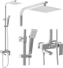 Rea Navaro - sprchový set s vaňovou výlevkou, chróm, REA-P0802