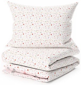 Krepové obliečky do postieľky Renforcé LOVITA ružové Rozmer obliečky: 45 x 65 cm | 90 x 140 cm