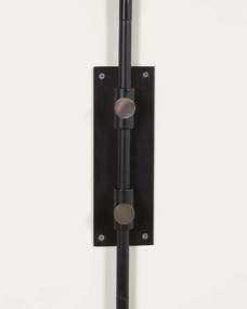 Čierne nástenné svietidlo ø 30 cm Eleazar – Kave Home