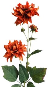 Umelá kvetina Georgína hrdzavá, 72 cm