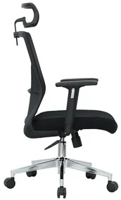 Kancelárska ergonomická stolička Neoseat JENNY — čierna, nosnosť 150 kg
