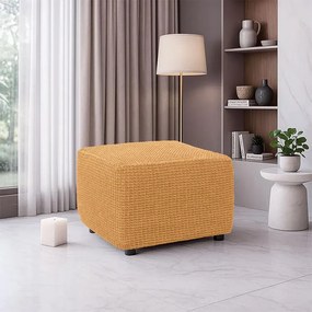 Super strečové poťahy RUBINIA zlatá taburetka (40 - 60 cm)