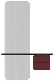 Červeno-hnedá predsieňová zostava v dekore duba One More Look – UMAGE