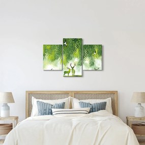 Obraz - Jelene v lese (90x60 cm)