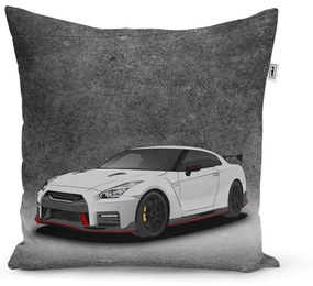 Sablio Vankúš Nissan GTR 35 Sivý - 60x60 cm