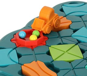 KIK Puzzle desková hra bludiště překážková dráha 28 el.