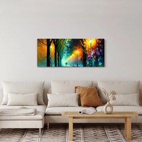 Obraz - Nočná prechádzka (120x50 cm)
