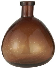 IB LAURSEN Sklenená váza Balloon Brown Glass 26 cm