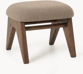 Taburetka z jaseňového dreva's buklé čalúnením Shenay