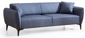 Trojmiestna rozkladacia pohovka Belissimo 220 cm modrá