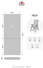 Doppler MOTION XL 940 vysoký - poduška na stoličku a kreslo