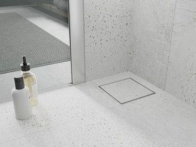 Mexen Flat-Q M13 štvorcová podlahová vpust 12 x 12 cm, biela - 1210012