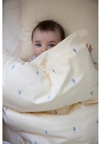 Svetložltá detská obliečka do postieľky z Bio bavlny 70x100 cm Sea Garden – Cam Cam Copenhagen