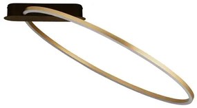 LED stmievateľné zlaté moderné stropné svietidlo Kiklos