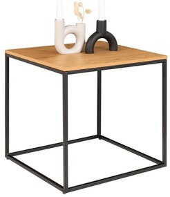 Odkladací stolík s doskou v dubovom dekore House Nordic Vita, 45 x 45 cm