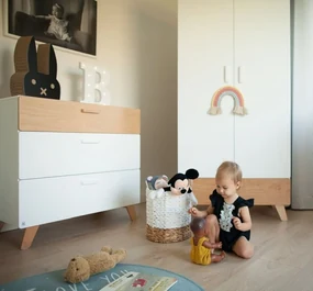 Bellamy Biela detská komoda Hoppa