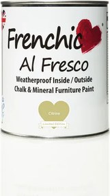 Bledozelená kriedová farba do exteriéru Frenchic Al Fresco Citrine 750 ml