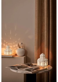 Biely keramický vianočný svietnik Kähler Design Lighthouse, ø 12 cm