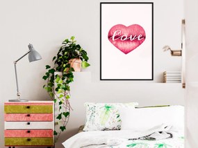 Artgeist Plagát - Love Lips [Poster] Veľkosť: 30x45, Verzia: Zlatý rám