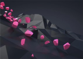 Sklenený obraz 3D abstrakcie (70x50 cm)