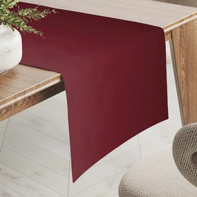 Biante Teflónový behúň na stôl TF-095 Vínovo červený bez vzoru 45x120 cm