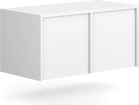 Nadstavba pre skrine FRAME, 2x dvere, 872 x 450 x 427 mm, PUSH-lock, biela