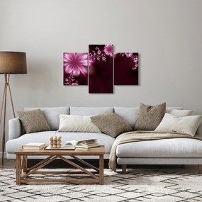 Obraz abstrakcie - kvety (90x60 cm)