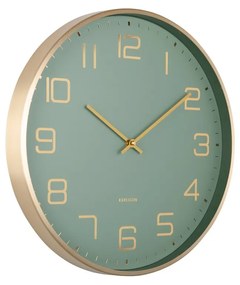 Karlsson 5973GR dizajnové nástenné hodiny svetlozelená, pr. 40 cm