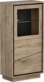 XXXLutz VITRÍNA, koňaková, 68/143/37 cm Hom`in - Sklenené vitríny - 000552059515