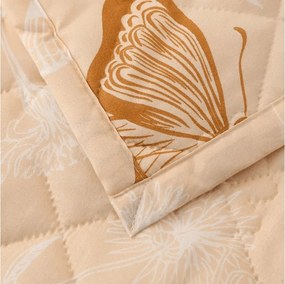 Letná prikrývka BUTTERFLY 140x200 cm, marhuľová