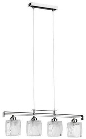 Luster na lanku ALMA 4xE14/10W/230V lesklý chróm