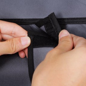 Látková skriňa, mobilná skriňa, šedá farba