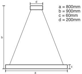 LED Stmievateľný luster na lanku LED/110W/230V 3000-6500K + diaľkové ovládanie